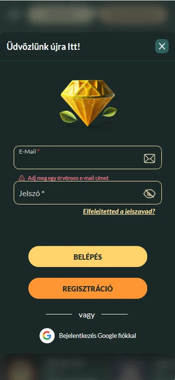 Lemon Casino Platform mobil bejelentkezési űrlap biztonságos fiókbelépéshez okostelefonon